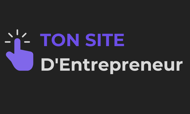 logo tonsitedentrepreneur.fr sur fond noir